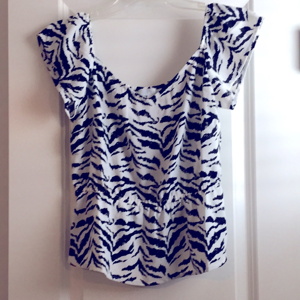 Abound zebra blouse